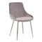 Armen Living Heidi Gray Velvet Dining Accent Chair with Chrome Metal Legs LCHESICHRGR - alternate 1